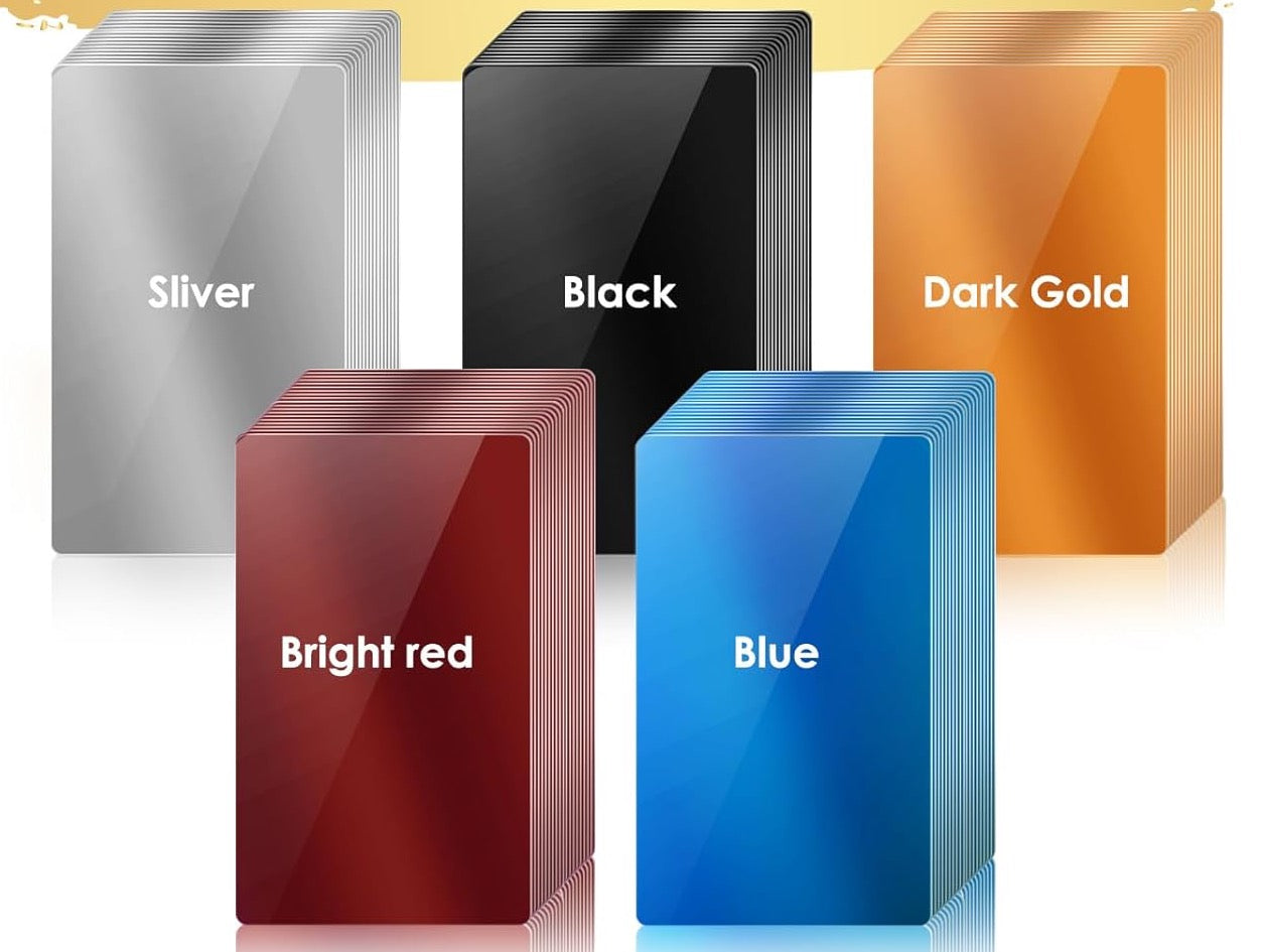 Aluminum business cards