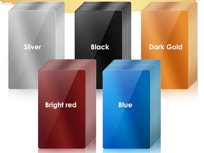 Aluminum business cards