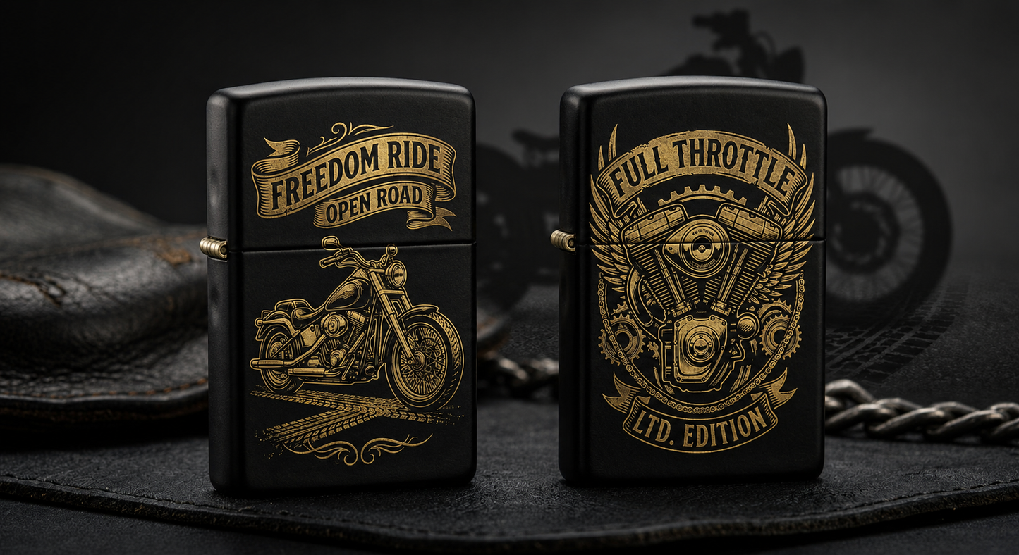 Custom Engraved Black Zippo Lighter – Personalized Laser Engraving – Groomsmen Gift, Best Man Gift, Wedding Gift for Him, Custom Lighter