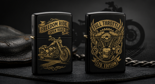 Custom Engraved Black Zippo Lighter – Personalized Laser Engraving – Groomsmen Gift, Best Man Gift, Wedding Gift for Him, Custom Lighter