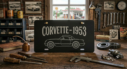 Suggested Custom Laser Engraved Aluminum License Plate – Personalized Car Tag, Black Finish
