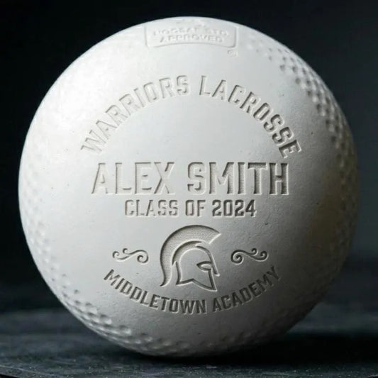 Custom Engraved Lacrosse Ball | Personalized Name, Logo UV Laser Rubber Ball