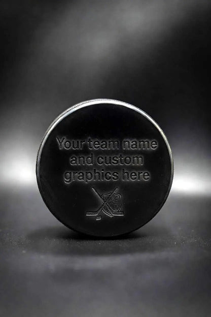 Custom Engraved Hockey Puck | Deep Laser Personalized Team Award Keepsake