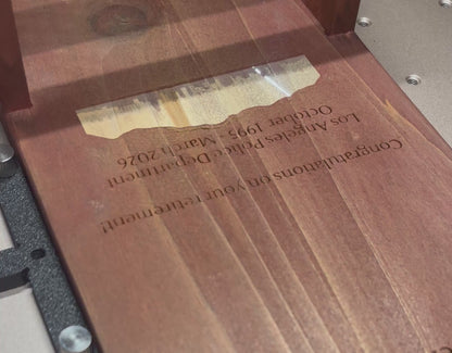 Custom Laser Engraved Wood Bottle Opener w/ Catch Basket